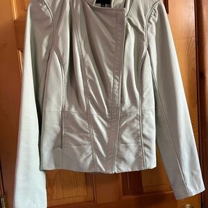 The Limited seafoam green faux leather Jacket